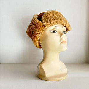 Paul Leinburd by Crowncap Leather Shearling pilot Hat M